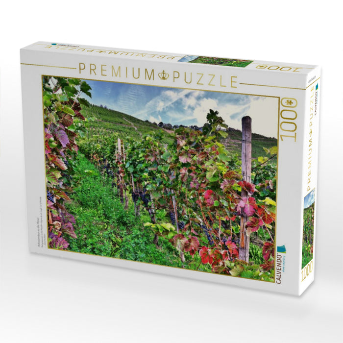 Rotweinreben an der Mosel - CALVENDO Foto-Puzzle'
