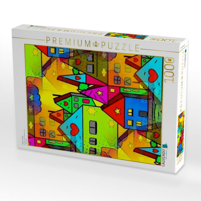 Stadt in Stadt - CALVENDO Foto-Puzzle'