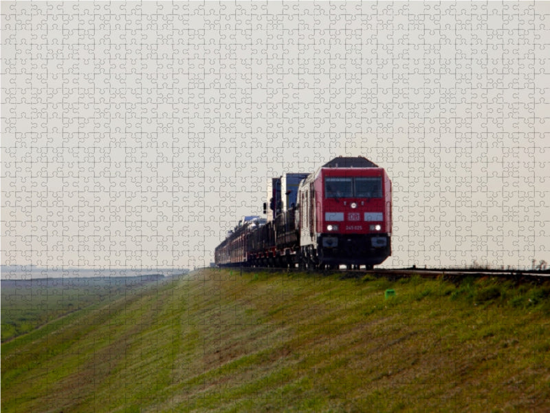 Die neuen Loks der DB-Baureihe 245 sind bereits eingetroffen 1000 Teile Puzzle quer - CALVENDO Foto-Puzzle'