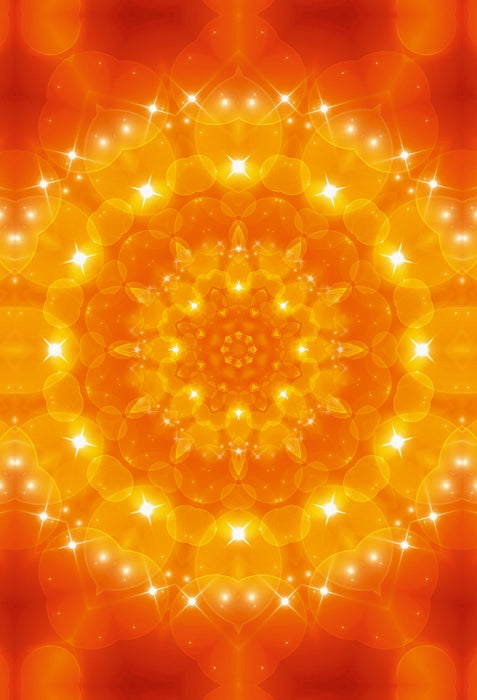 Premium Textil-Leinwand Mandala - Liebe
