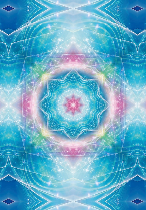 Premium Textil-Leinwand Mandala - Unendlichkeit