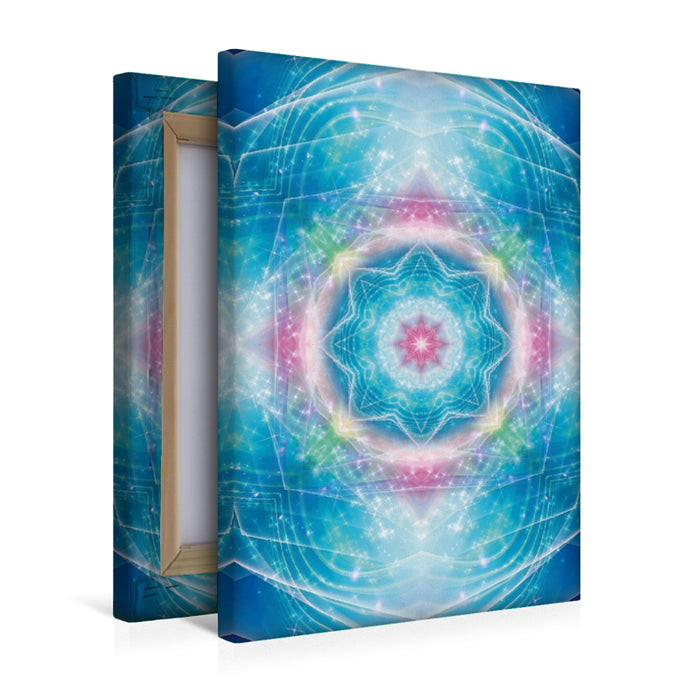 Premium Textil-Leinwand Mandala - Unendlichkeit