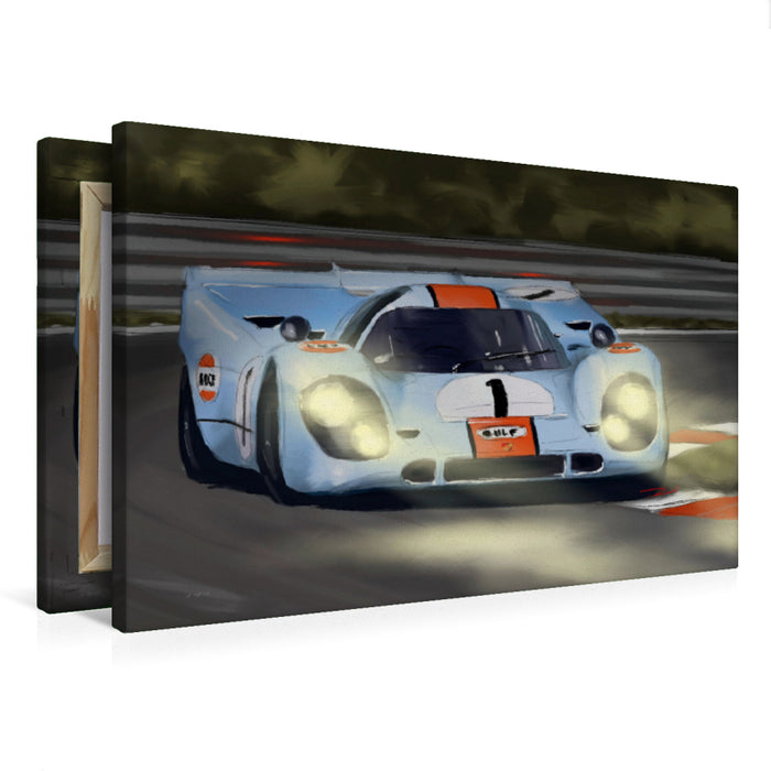 Premium Textil-Leinwand Porsche 917