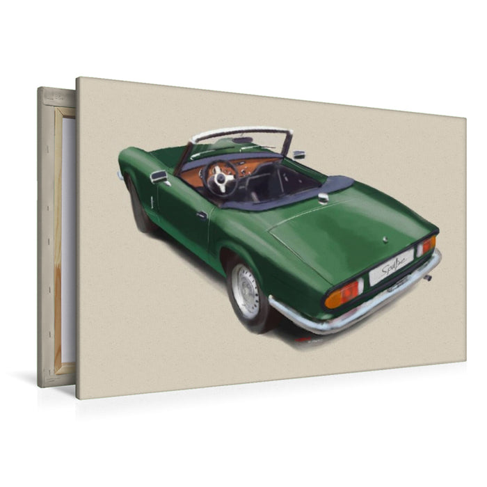 Premium Textil-Leinwand Triumph Spitfire
