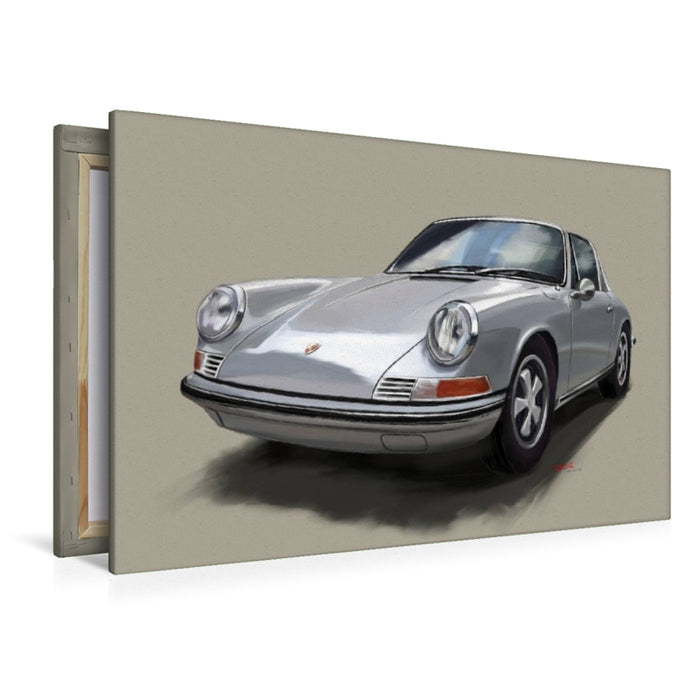 Premium Textil-Leinwand Porsche 911 Targa