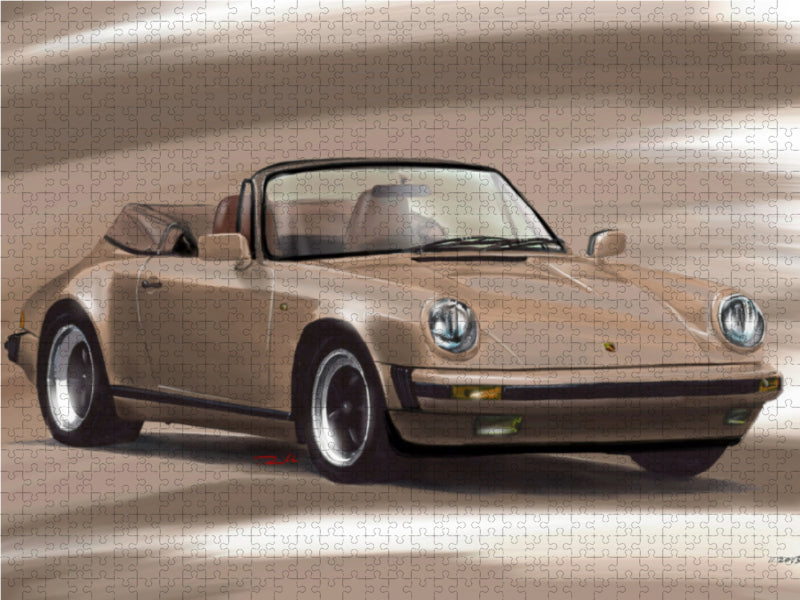 Porsche 911 Cabrio 1000 Teile Puzzle quer - CALVENDO Foto-Puzzle'