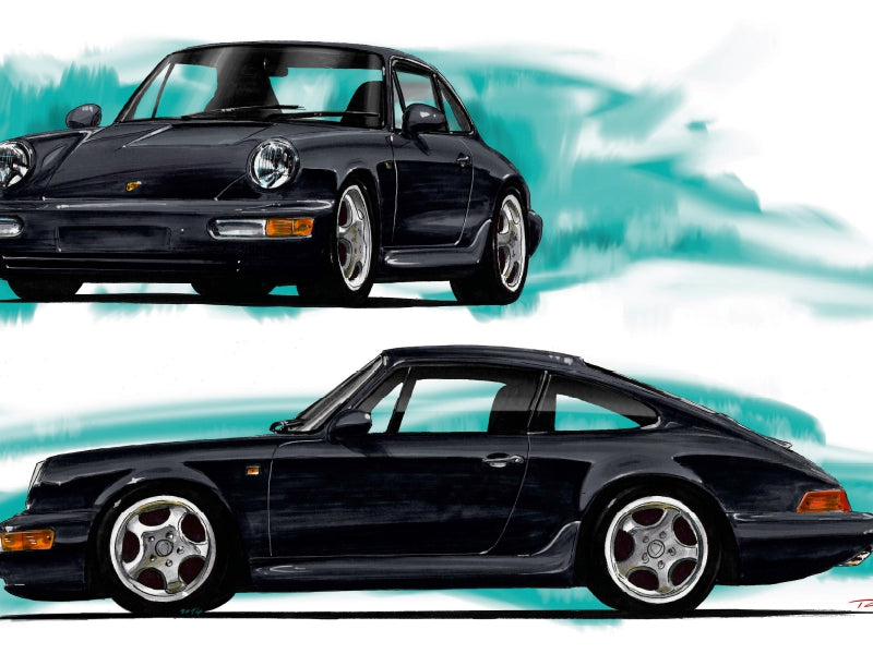 Porsche 911 / 964 1000 Teile Puzzle quer - CALVENDO Foto-Puzzle'