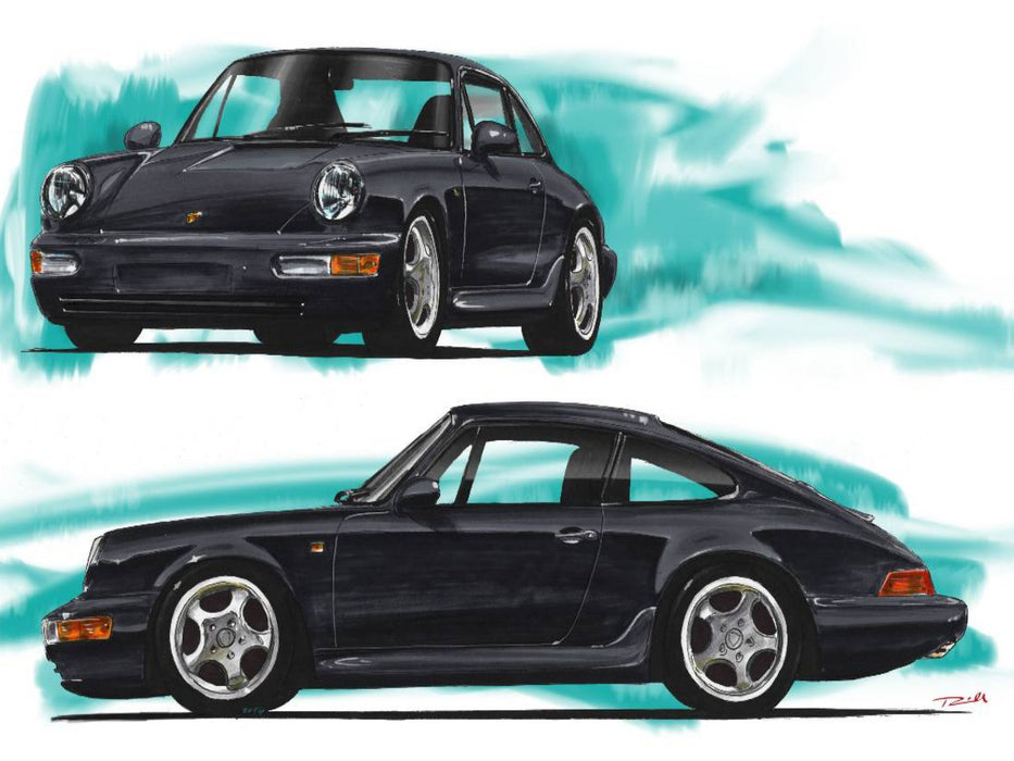 Porsche 911 / 964 - CALVENDO Foto-Puzzle'