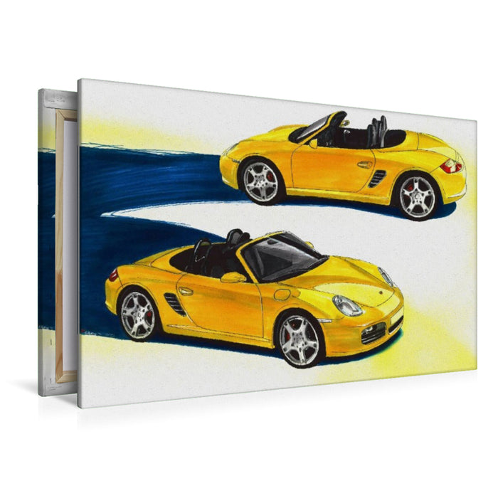Premium Textil-Leinwand Porsche Boxter