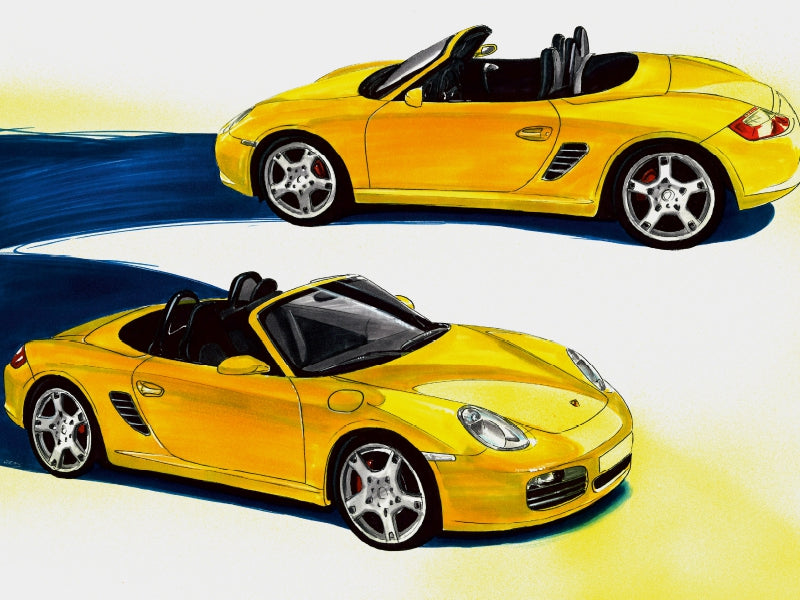 Porsche Boxter 1000 Teile Puzzle quer - CALVENDO Foto-Puzzle'