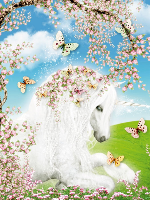 Blütentraum Einhorn 1000 Teile Puzzle hoch - CALVENDO Foto-Puzzle'