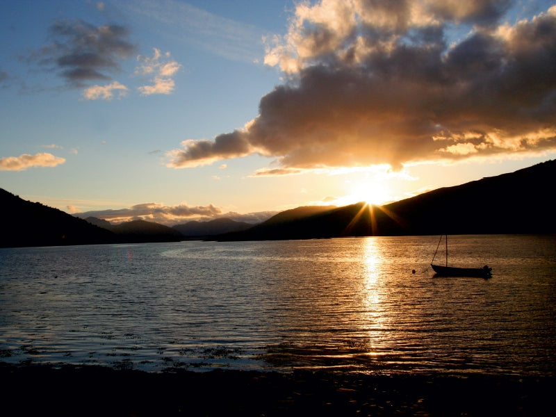 Sonnenuntergang Loch Leven 1000 Teile Puzzle quer - CALVENDO Foto-Puzzle'