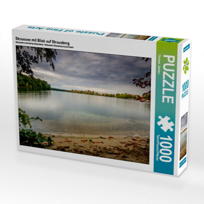 Straussee mit Blick auf Strausberg 1000 Teile Puzzle quer - CALVENDO Foto-Puzzle'