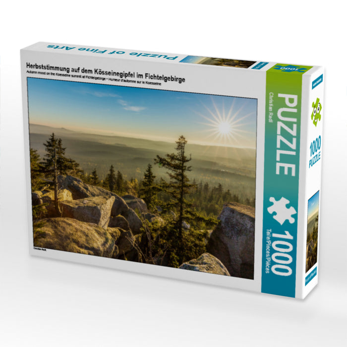 Herbststimmung auf dem Kösseinegipfel im Fichtelgebirge 1000 Teile Puzzle quer - CALVENDO Foto-Puzzle'