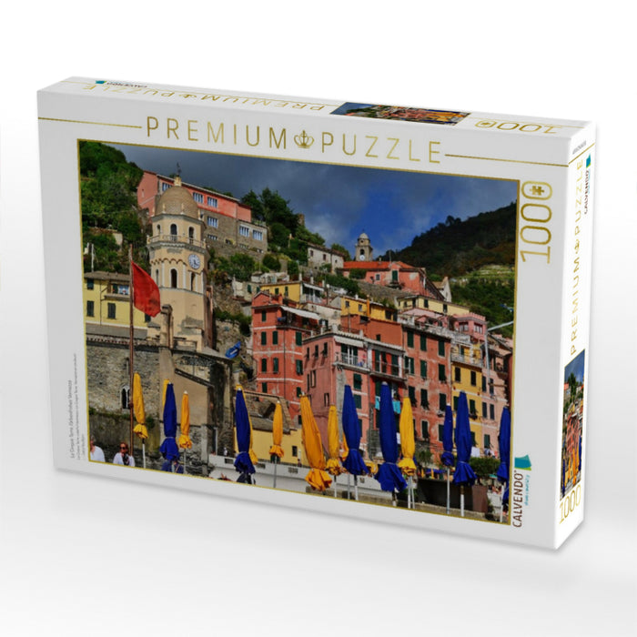 Le Cinque Terre, Farbenfrohes Vernazza - CALVENDO Foto-Puzzle'