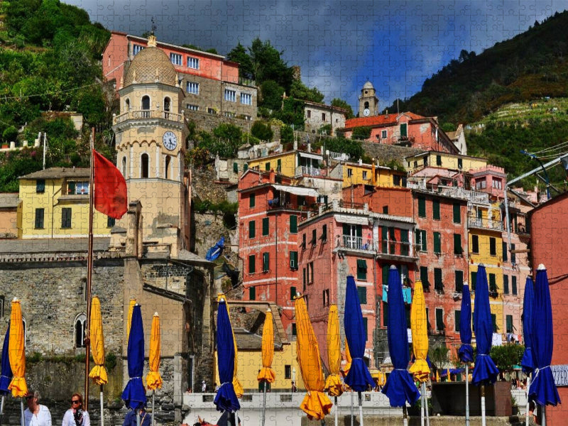 Le Cinque Terre, Farbenfrohes Vernazza - CALVENDO Foto-Puzzle'