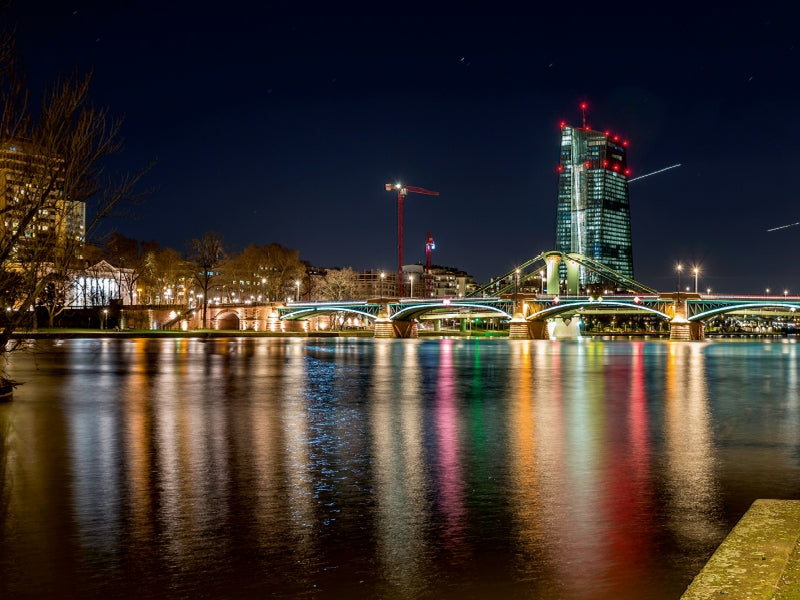 Frankfurt - Blick über den Main 1000 Teile Puzzle quer - CALVENDO Foto-Puzzle'