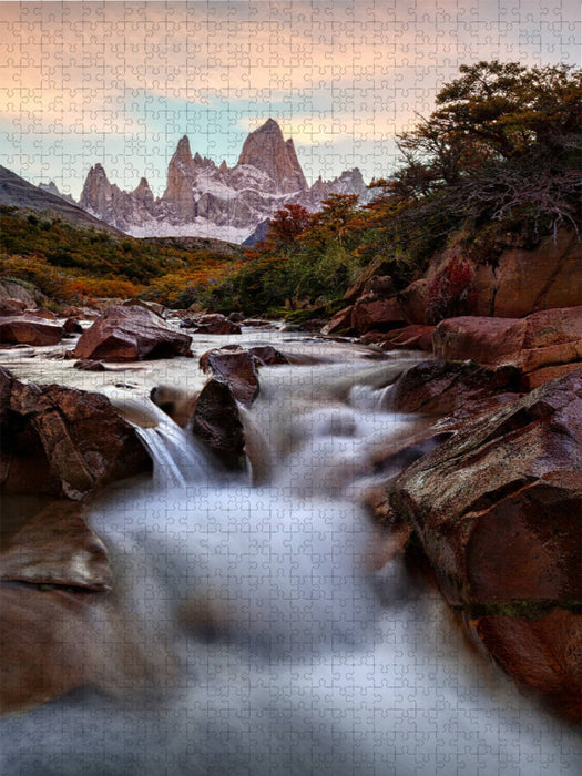 Fitz Roy, El Chaltén, Patagonien - CALVENDO Foto-Puzzle'