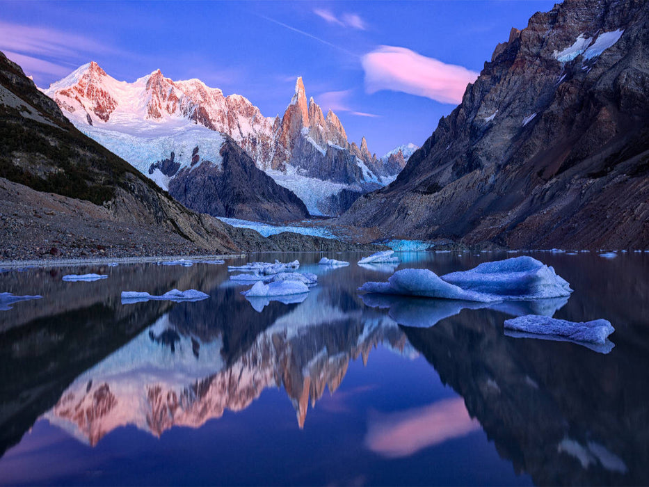 Laguna Torre mit Cerro Torre, El Chaltén, Patagonien - CALVENDO Foto-Puzzle'
