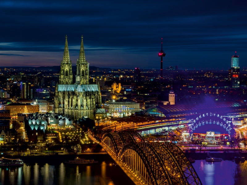 Cologne - Vue depuis le Triangle - Puzzle photo CALVENDO 