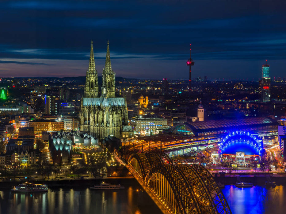 Cologne - Vue depuis le Triangle - Puzzle photo CALVENDO 
