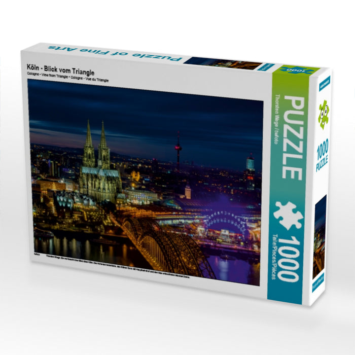 Cologne - Vue depuis le Triangle - Puzzle photo CALVENDO 