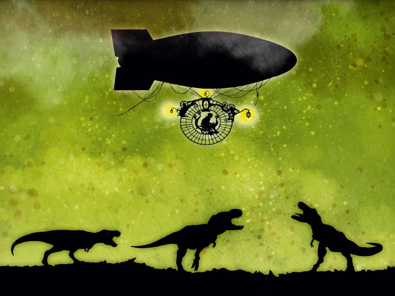 Airship Dinosaurs - CALVENDO photo puzzle 