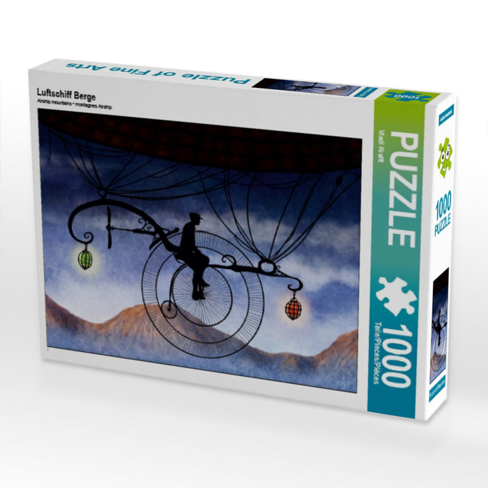 Luftschiff Berge 1000 Teile Puzzle quer - CALVENDO Foto-Puzzle'
