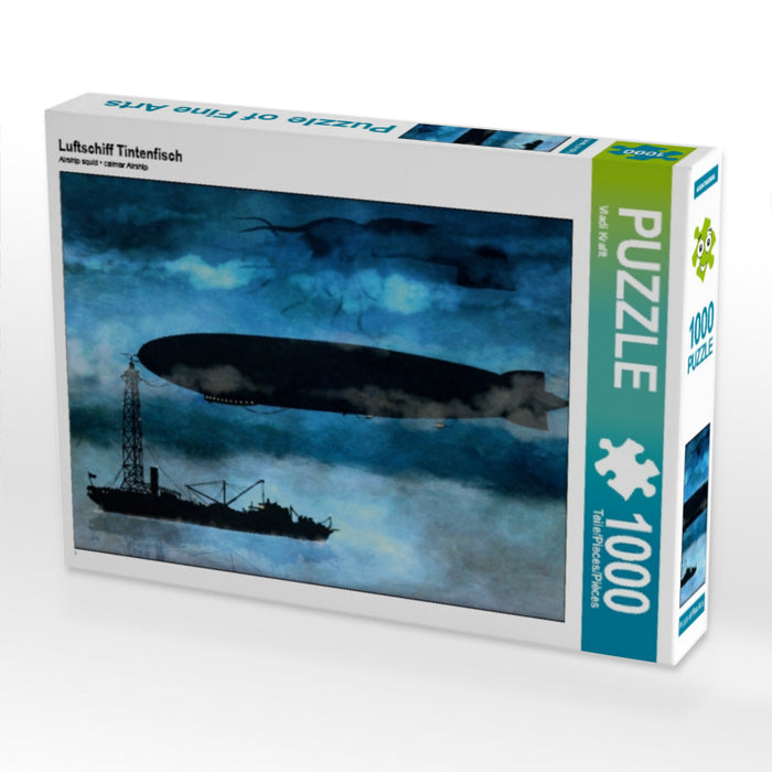 Luftschiff Tintenfisch 1000 Teile Puzzle quer - CALVENDO Foto-Puzzle'
