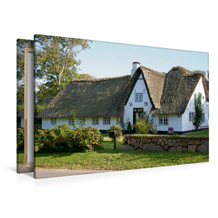 Premium Textil-Leinwand Friesenhaus