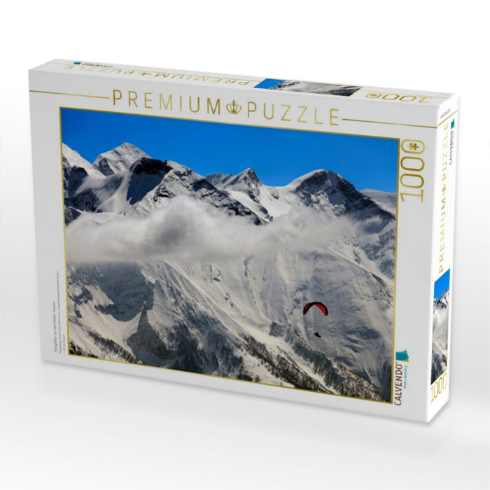 Paragleiter vor den Hohen Tauern - CALVENDO Foto-Puzzle'