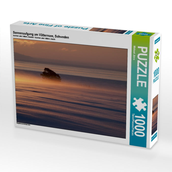 Sonnenaufgang am Vätternsee, Schweden 1000 Teile Puzzle quer - CALVENDO Foto-Puzzle'