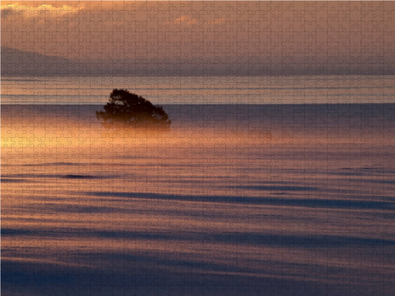 Sonnenaufgang am Vätternsee, Schweden 1000 Teile Puzzle quer - CALVENDO Foto-Puzzle'