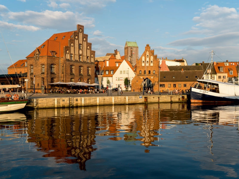 Alter Hafen Wismar 1000 Teile Puzzle quer - CALVENDO Foto-Puzzle'
