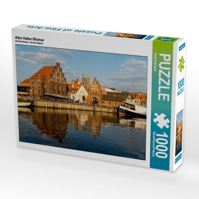 Alter Hafen Wismar 1000 Teile Puzzle quer - CALVENDO Foto-Puzzle'