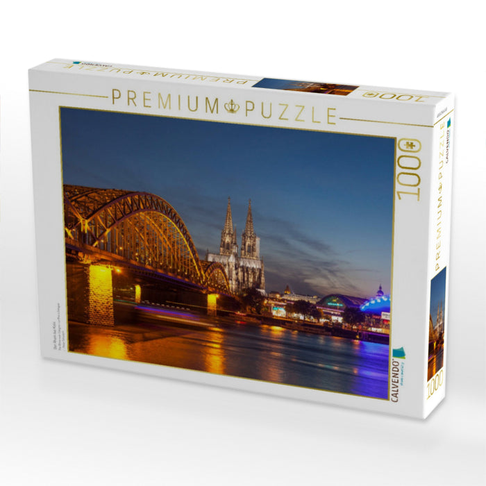 Der Rhein bei Köln - CALVENDO Foto-Puzzle'