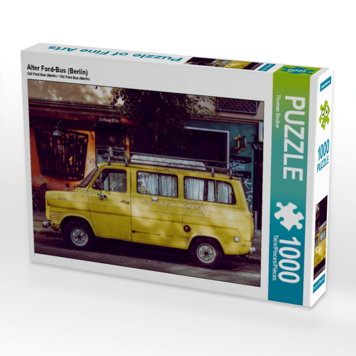 Alter Ford-Bus (Berlin) 1000 Teile Puzzle quer - CALVENDO Foto-Puzzle'