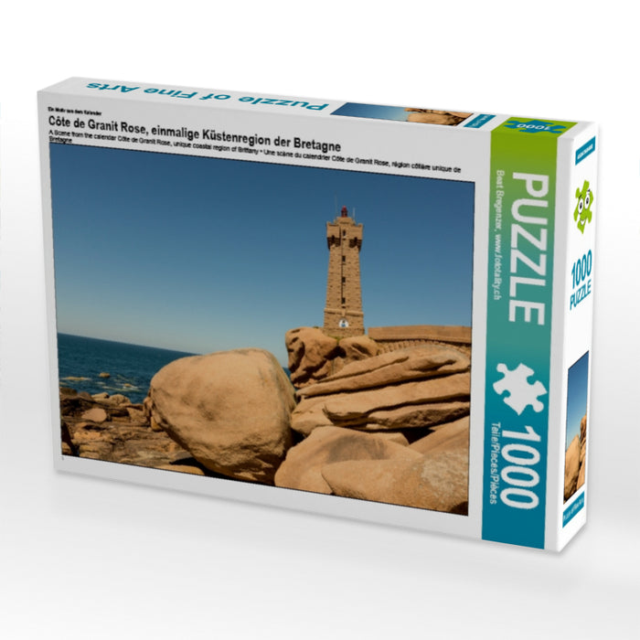 Ein Motiv aus dem Kalender Côte de Granit Rose, einmalige Küstenregion der Bretagne 1000 Teile Puzzle quer - CALVENDO Foto-Puzzle'