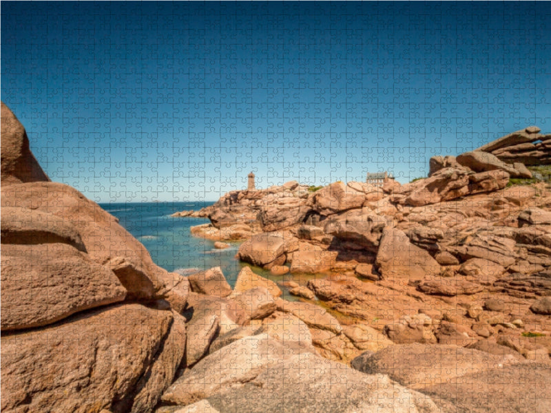 Ein Motiv aus dem Kalender Côte de Granit Rose, einmalige Küstenregion der Bretagne 1000 Teile Puzzle quer - CALVENDO Foto-Puzzle'