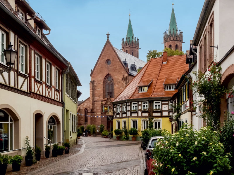 Ladenburg - St. Gallus-Kirche 1000 Teile Puzzle quer - CALVENDO Foto-Puzzle'