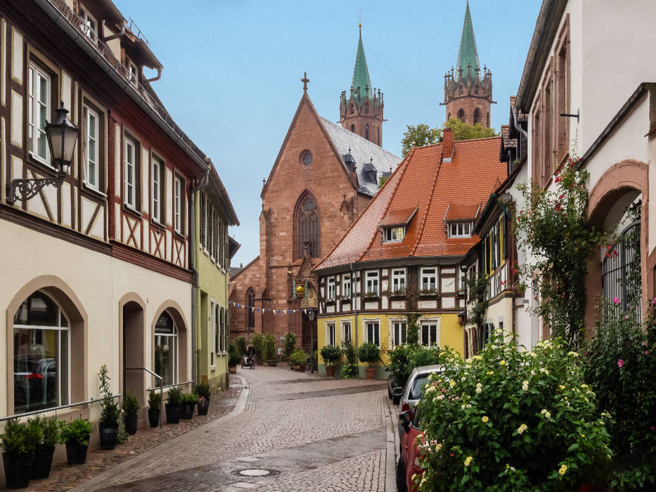 Ladenburg - St. Gallus-Kirche - CALVENDO Foto-Puzzle'