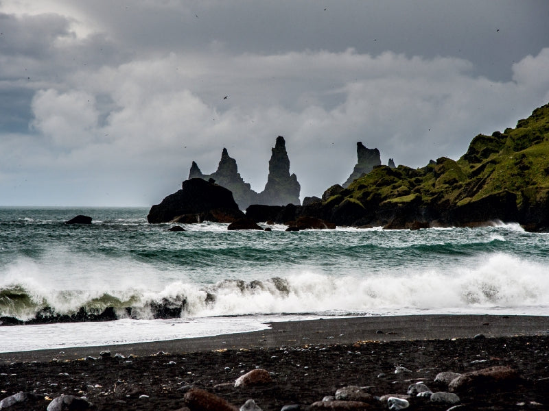 Les pinacles rocheux de Vik - Puzzle photo CALVENDO 