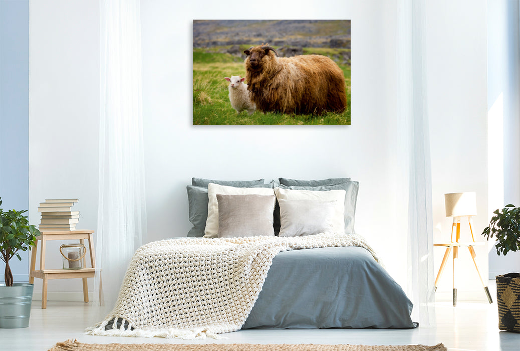 Premium Textil-Leinwand Premium Textil-Leinwand 120 cm x 80 cm quer Ein Motiv aus dem Kalender Beautiful Nature - Iceland