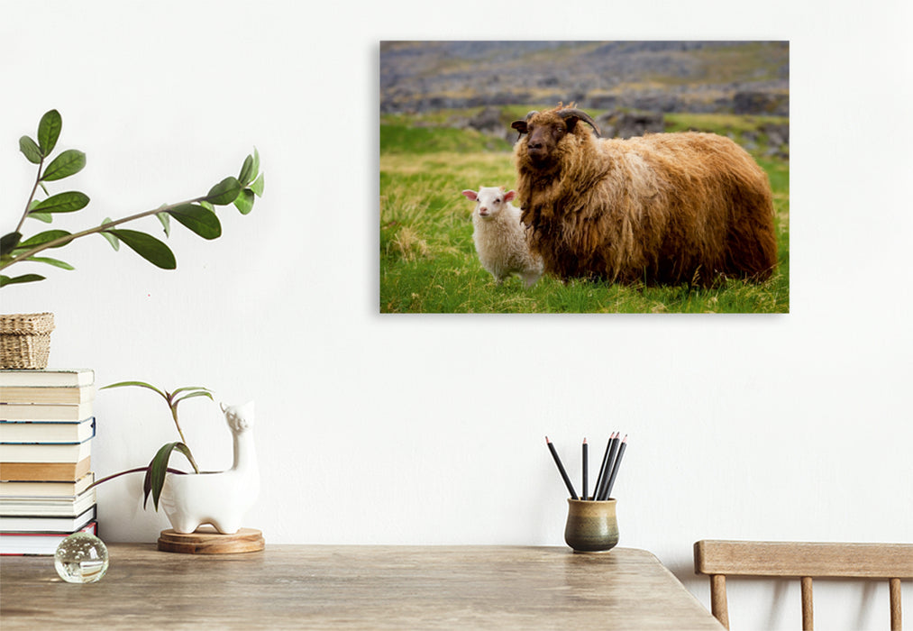 Toile textile premium Toile textile premium 120 cm x 80 cm paysage Un motif du calendrier Beautiful Nature - Islande 