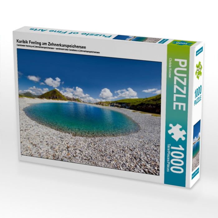 Karibik Feeling am Zehnerkarspeichersee 1000 Teile Puzzle quer - CALVENDO Foto-Puzzle'