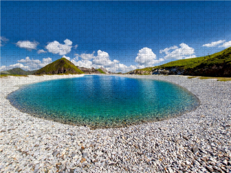 Karibik Feeling am Zehnerkarspeichersee 1000 Teile Puzzle quer - CALVENDO Foto-Puzzle'