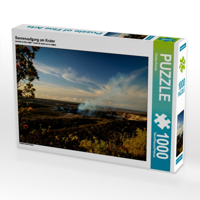 Sonnenaufgang am Krater 1000 Teile Puzzle quer - CALVENDO Foto-Puzzle'