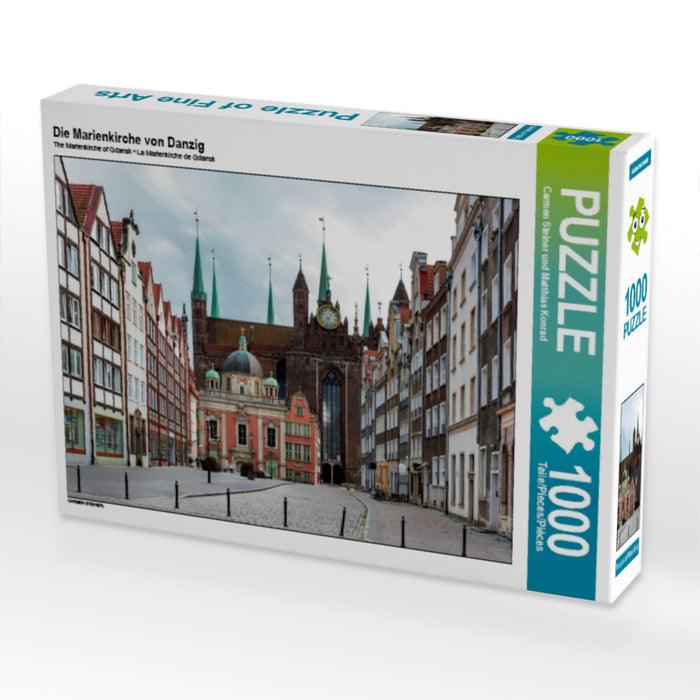 Die Marienkirche von Danzig 1000 Teile Puzzle quer - CALVENDO Foto-Puzzle'