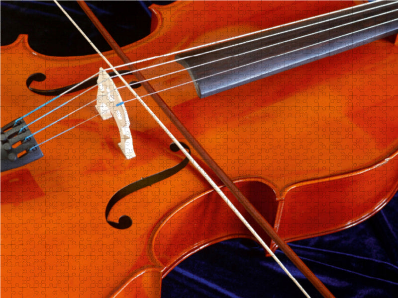 Cello with bow - CALVENDO photo puzzle 