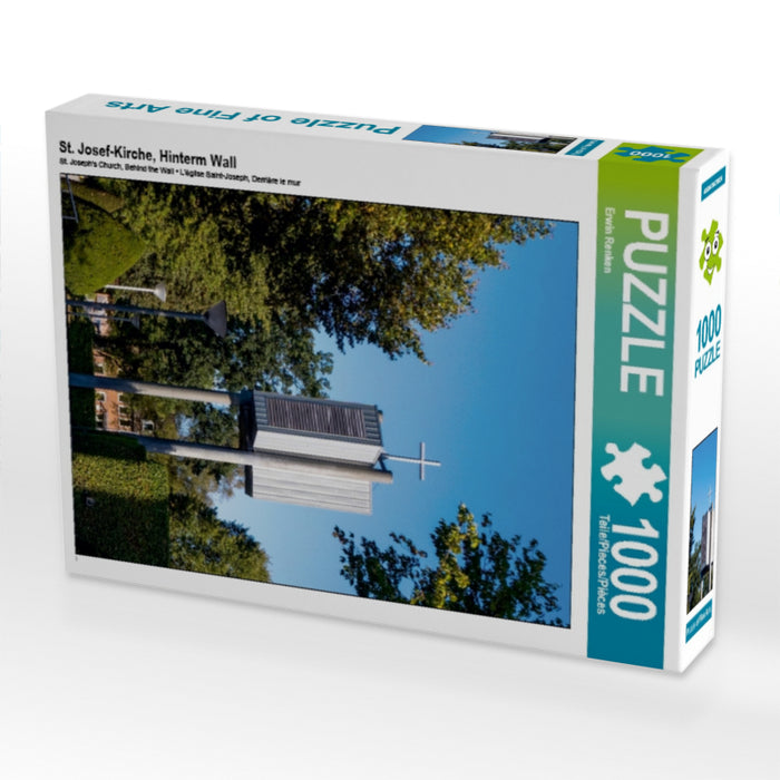 St. Josef-Kirche, Hinterm Wall 1000 Teile Puzzle hoch - CALVENDO Foto-Puzzle'